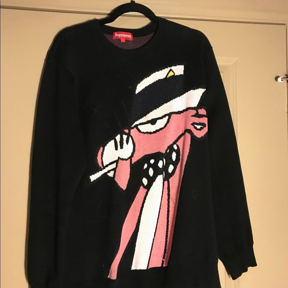 Supreme x pink panther sweater